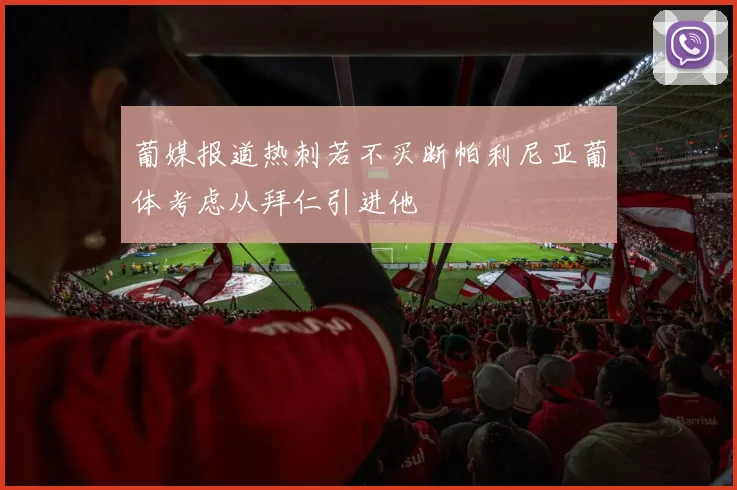 葡媒报道热刺若不买断帕利尼亚葡体考虑从拜仁引进他